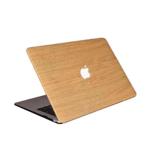 macbook cover   yellow wood leather air pro m1 m2 | maqwhale