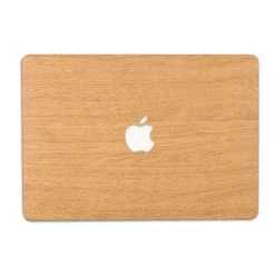 MacBook Cover - Yellow Wood Leather Air Pro M1 M2