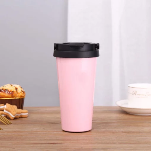 stainless steel pink coffee  tea cup | maqwhale