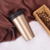 stainless steel gold coffee tea cup | maqwhale