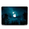 macbook cover moon in forest print air pro m1 m2 | maqwhale