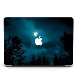MacBook Cover - Moon in Forest Print Air Pro M1 M2