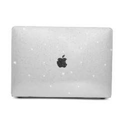 clear baby breath design macbook cover air and pro and for more skin click here shiny shinning sparkle a lightweight and sophisticated choice to complement your macbook this cover combines elegance with practicality select your macbook model and enjoy the timeless appeal of wood leather while providing reliable protection order now for a seamless blend of style and functionality need help  chat with us below or send us a direct message on social media for twitter  x click here retina screen size 12 13 14 15 16 inch m1 m2 available in bahrain saudi arabia uae qatar kuwait and oman dubai abu dhabi sharjah riyadh alkhobar jeddah dammam taif manama hamad town and isa town doha al rayyan al khor muscat nizwa sohar and salalah | maqwhale