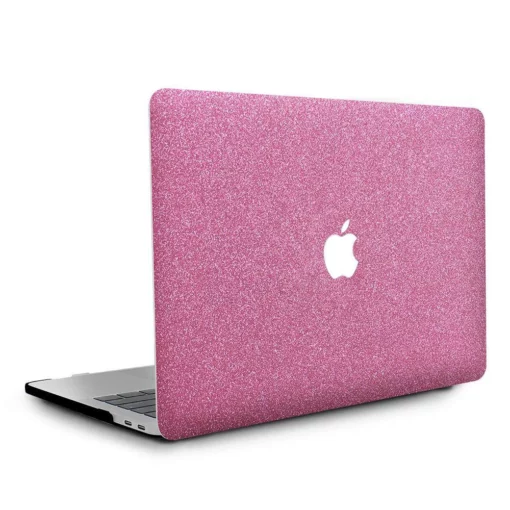 macbook case   glitter leather pink air pro m1 m2 | maqwhale