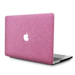 MacBook Case - Glitter Leather Pink Air Pro M1 M2