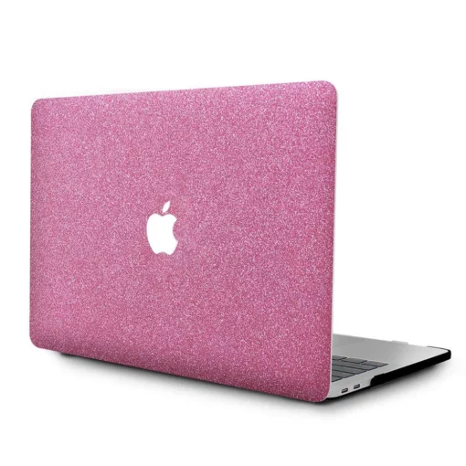 macbook case   glitter leather pink air pro m1 m2 | maqwhale