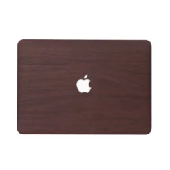 MacBook Case - Red Wood leather Case Air Pro M2
