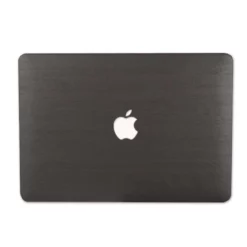 MacBook Cover - Black Wood Leather Air Pro M1 M2