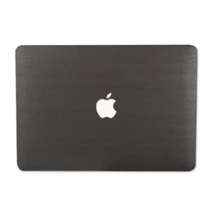 wood macbook cover   black wood leather air pro m1 m2 wood macbook case leather macbook cover leather macbook case