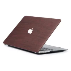 macbook case red wood leather case air pro m2 | maqwhale