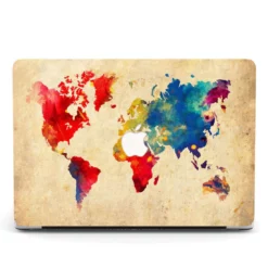 MacBook Cover - World Map Air Pro M2