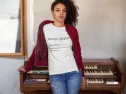 T-shirt - Music Music Piano T-Shirt in a Rare Energetic Look