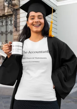 Financial Statement T-shirt Accountant in a Rare Energetic Look