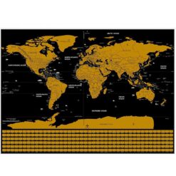 scratch off map of world