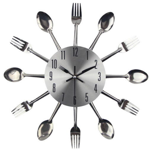 discover silver kitchen wall clock in a new unique quartz | maqwhale