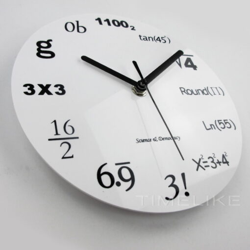 discover mathematics wall clock in a new unique quartz | maqwhale