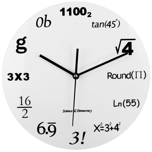 discover mathematics wall clock in a new unique quartz | maqwhale