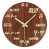 Discover wooden math wall clock in a new unique Quartz Mathematics Teacher Student