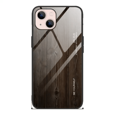 Black iPhone cover luxury wood design, offering premium protection with an elegant, sophisticated look.