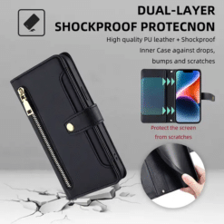 Girls’ wallet-style iPhone cover for phone protection and style