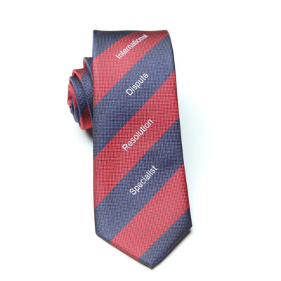 The International Dispute Resolution Specialist Lawyer Necktie offers a refined, professional design, perfect for formal legal and business settings.