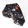 Guitar Necktie featuring a design of a violin and electric guitar, combining musical instruments for a bold and creative accessory.