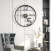 Art 12 to 5 Wall Clock, a distinctive timepiece with a modern design, perfect for adding a unique touch to any space.
