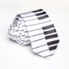 Piano Necktie with a piano keys and musical instrument design, offering a stylish and artistic accessory for music lovers.