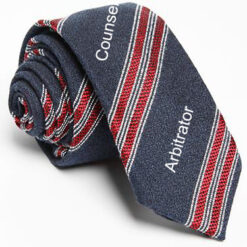 The Counsel and Arbitrator Necktie offers a classic, professional design, ideal for legal professionals or formal business settings.
