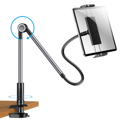 Enjoy hands-free comfort with this flexible, adjustable bed phone holder—perfect for viewing or video calls in any position.