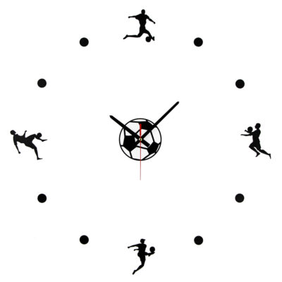 Football wall clock acrylic,