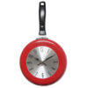 Kitchen Frying Pan Wall Clock Red Small, a compact and stylish.