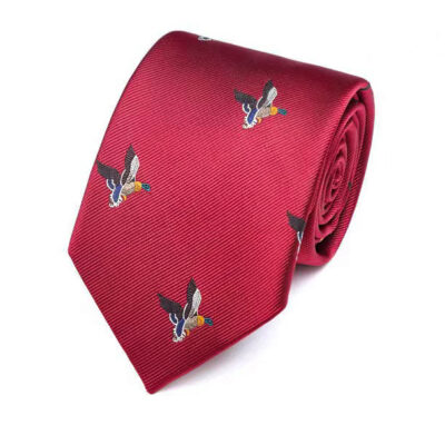 Elegant bird necktie with a bird design, inspired by nature, perfect for adding a touch of wildlife charm to any formal or semi-formal outfit.