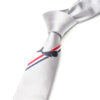 Elegant silver whale necktie featuring a whale design, adding a sophisticated yet playful touch to any formal or casual outfit.