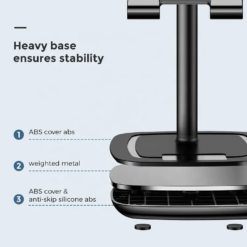 Phone stand holder, a sleek, portable, and foldable design for easy hands-free viewing and convenience on the go.
