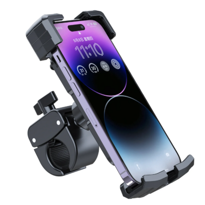Durable bike phone holder for secure and convenient phone mounting on your handlebars during rides.