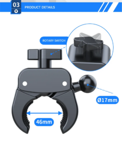 Secure your phone on the go with this sturdy bike handlebar holder for hands-free navigation and calls.