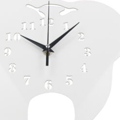 Tooth Design Dentist Wall Clock, a sleek and professional timepiece, designed to complement the decor of dental offices with style and accuracy.