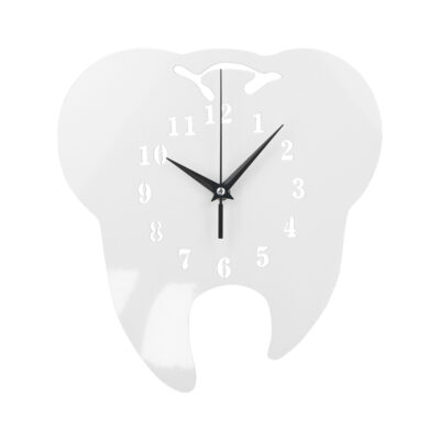 Tooth Design Dentist Wall Clock, a stylish and functional timepiece, perfect for adding a professional touch to dental office decor.