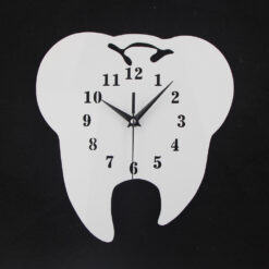 Tooth Design Dentist Wall Clock, a professional and stylish timepiece, perfect for adding a touch of elegance to dental offices.