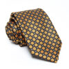 Yellow sunflower necktie with a vibrant floral pattern, featuring delicate flowers for a fresh, lively, and elegant touch.